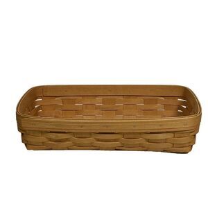 Vintage Longaberger Bread Basket Signed 2001 Country Farmhouse Primitive